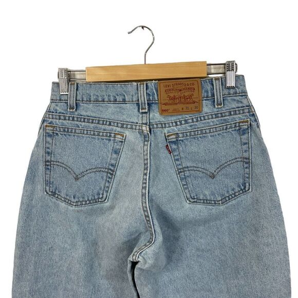 Vintage Levi's 560 31X30 Jeans 30X29 ACTUAL Loose Fit Tapered Mens READ TEAR - Picture 11 of 13